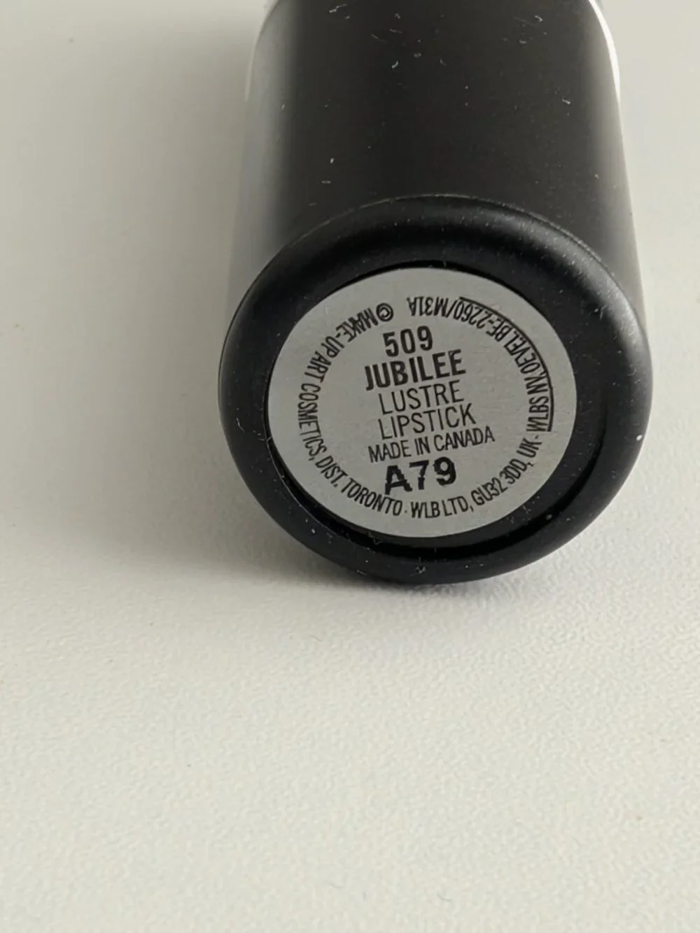 MAC Lustre Lipstick 509 Jubilee A79 Full Size Preowned